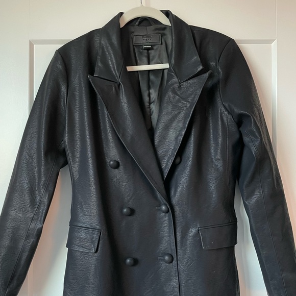 BlankNYC Oversized Leather Blazer - Picture 3 of 4